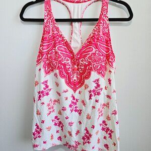 Beach House Claire Snap Front Racerback Tankini Top Size 14